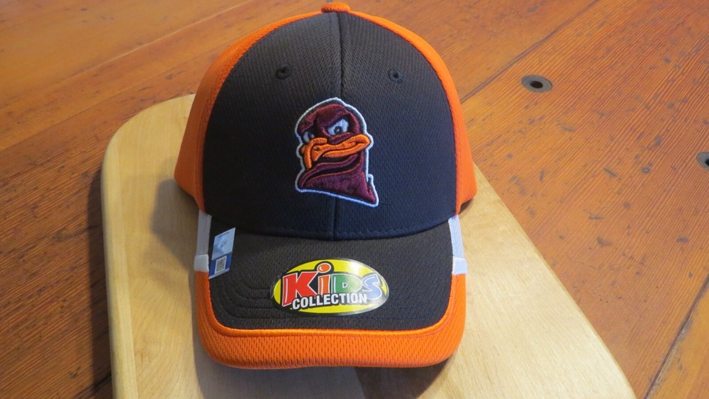Virginia Tech Hokies Maroon Youth Adj. Hat Cap Captivating HeadWear, New w Tags