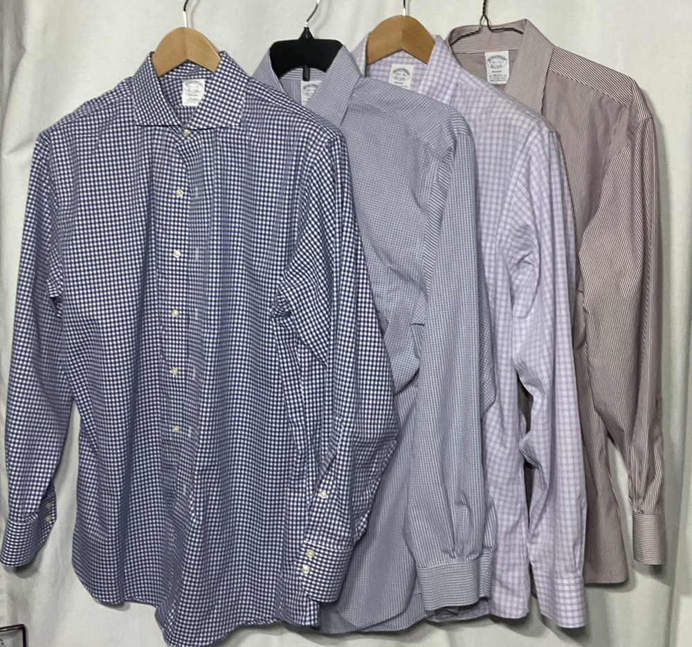 Brooks Brothers Men's RegentDress Shirt, Size 16.5-34,  Button-Up, Lot of 4