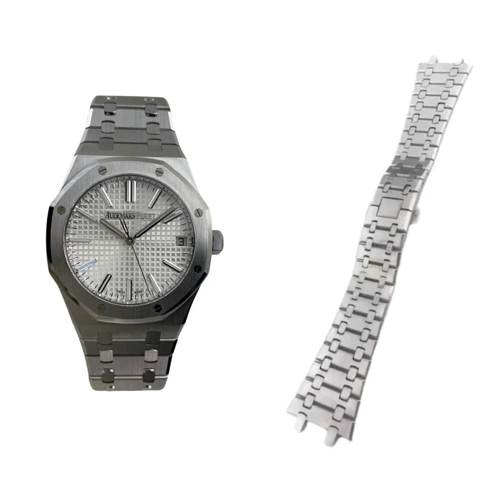 Watch Bracelet for AP Royal Oak | 21mm High Quality Silver Band