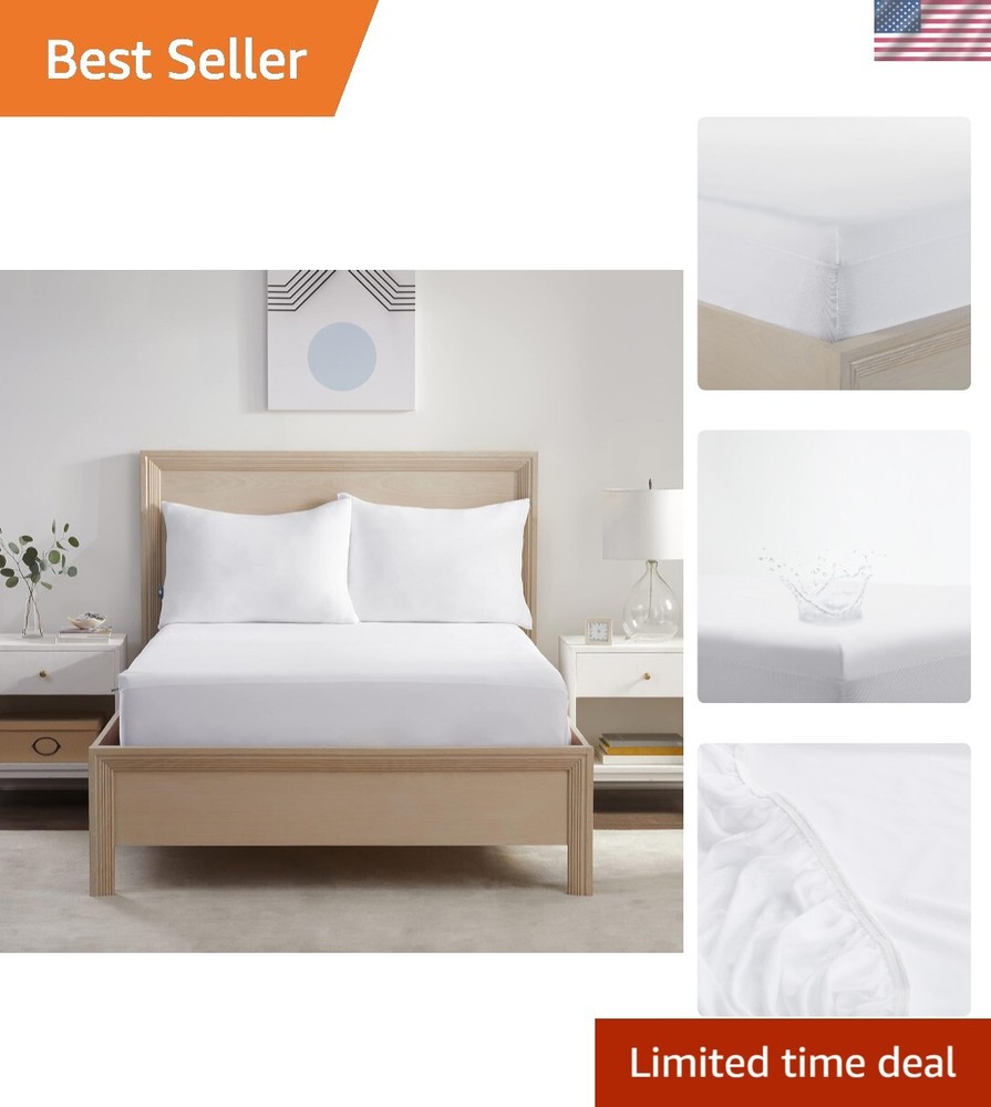 King Size Cooling Waterproof Mattress Cover – Soft, Breathable & Chill  