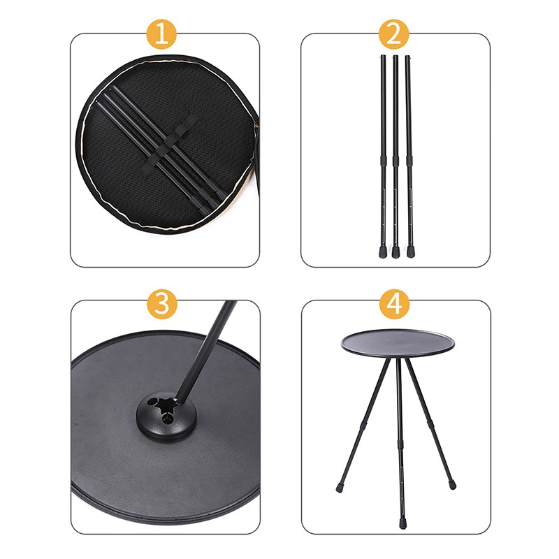 Mini Portable Tripod Table for Coffee Tea Camping Desk BOGM