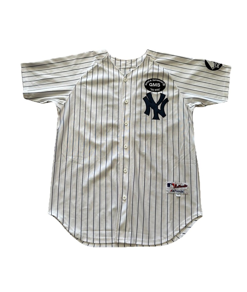 New York Yankees #24 Steinbrenner Patch Tino Martinez Tribute Jersey Mens Sz 50