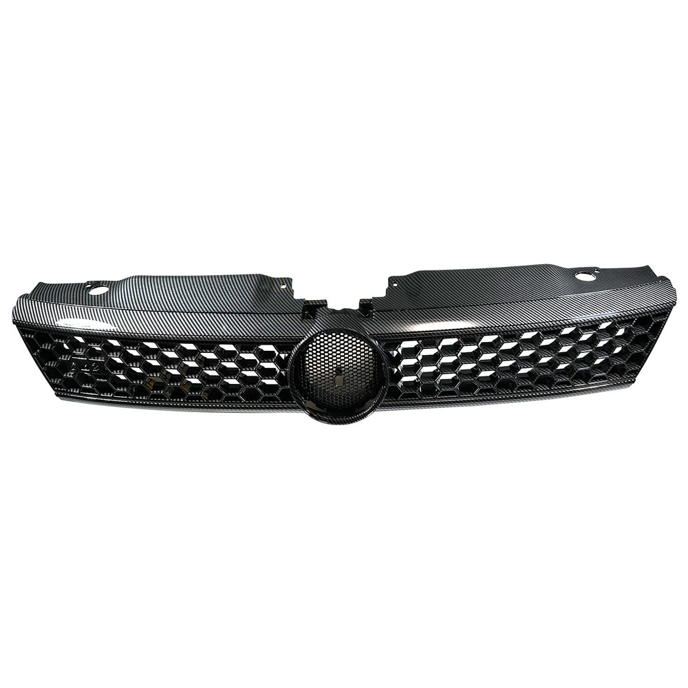 Carbon Fiber Print Front Grille Trim Gloss Hex Honeycomb For 2011-2014 VW Jetta