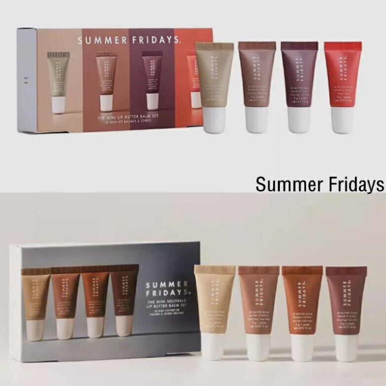 New (8 pack) The Mini Lip Butter Balm Set by Summer Fridays 0.8 oz/ 20g  in Box