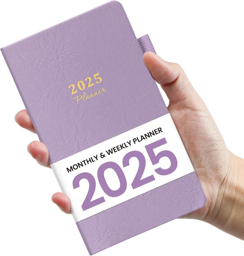 2025 Pocket Planner, Weekly and Monthly Planner Runs from Jan 2025 to Dec 2025,