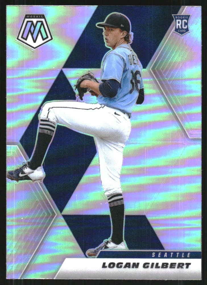 2021 Panini Mosaic Silver Prizm #287 Logan Gilbert RC Rookie Card