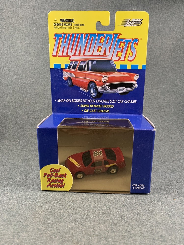 JOHNNY LIGHTNING Thunderjets 1990s Stock Car AFX Snap-On HO Slot Car BODY Red