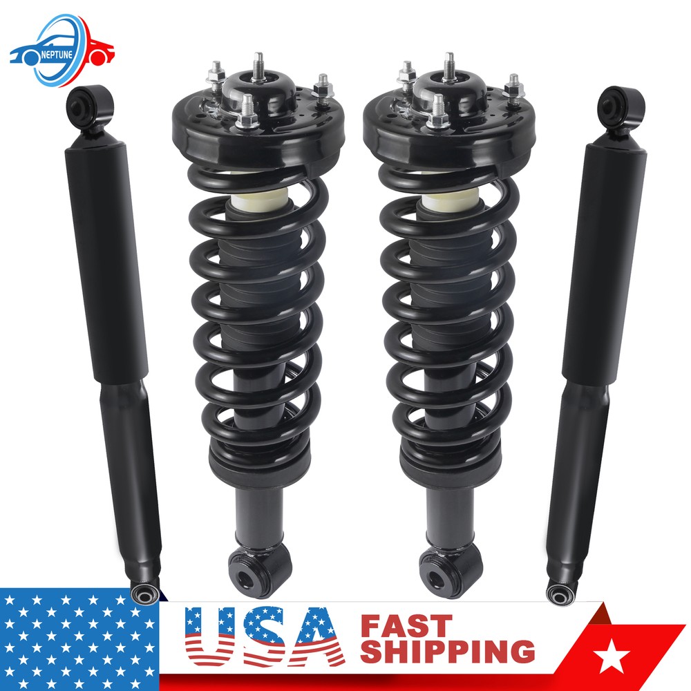 4X Front + Rear Struts Shocks W/ Coil Springs For 04-08 Ford F150 06-08 Mark LT