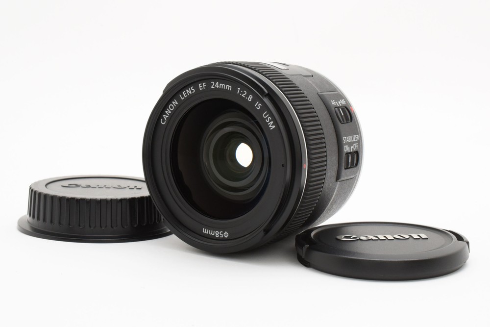 MINT+++ Canon EF 24mm f/2.8 IS USM Wide Angle Prime Lens Japan Import