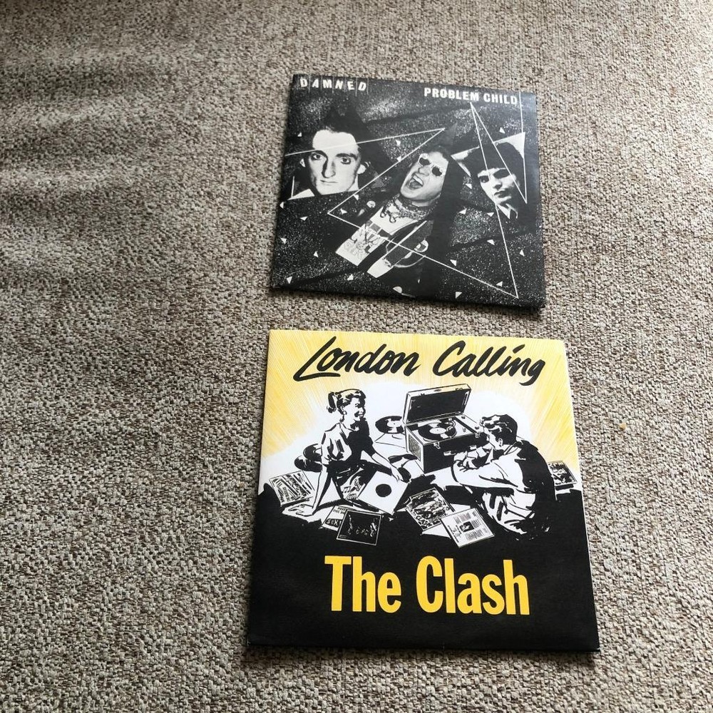 2 x  CD Singles Bundle Card Sleeves Clash  London Calling / Damned Problem Child