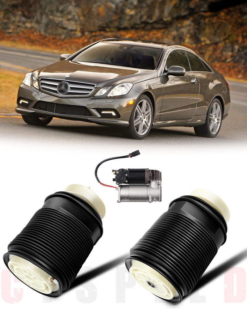 3* Rear Suspension Spring & Compressor For Mercedes-Benz E/CLS-Class W212 W218