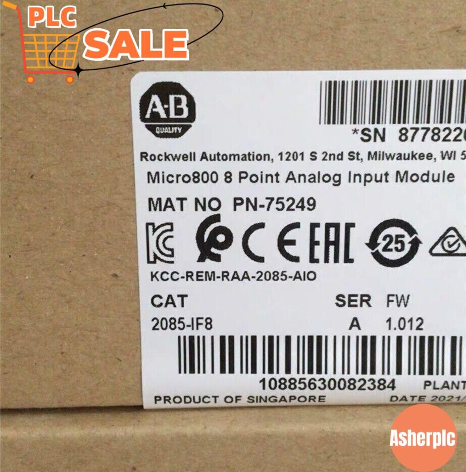 New Factory Sealed AB 2085-IF8 Micro800 8 Point Analog Input Module