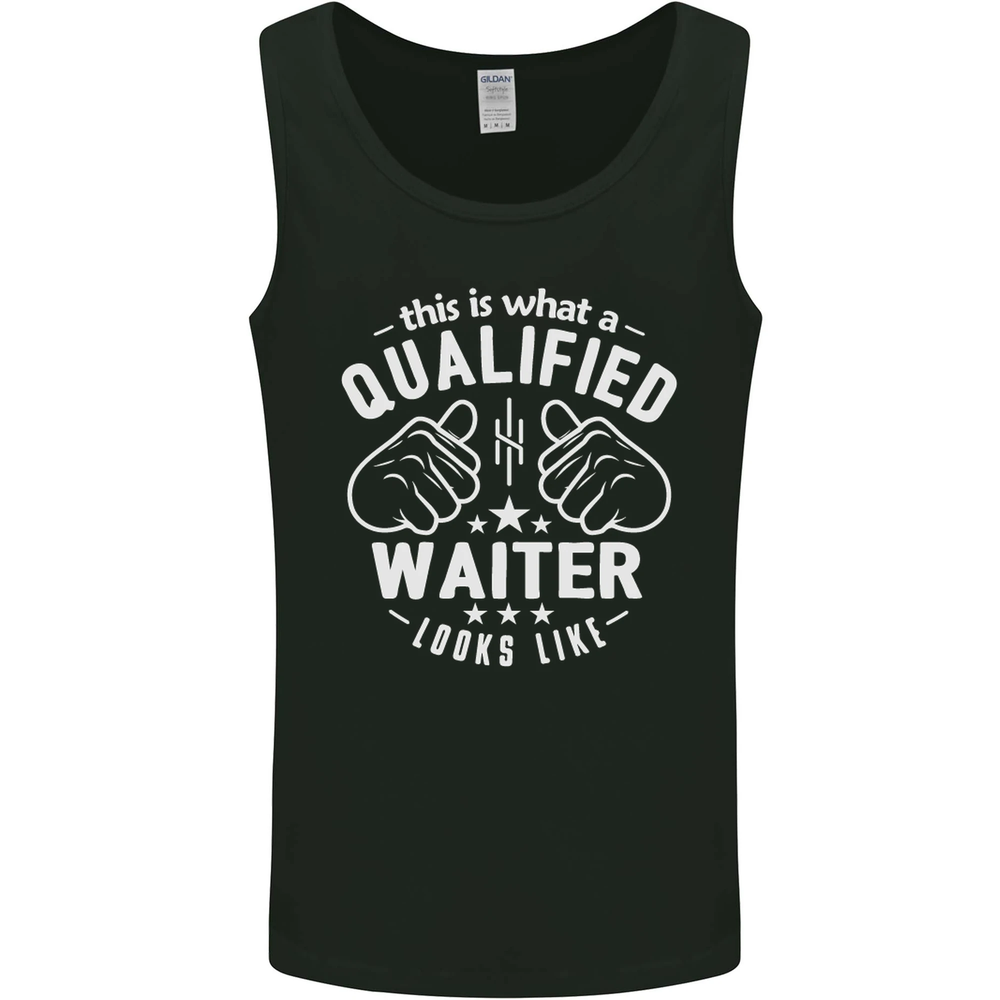 This Is What a Qualified Waiter Looks Like Mens Vest Tank Top