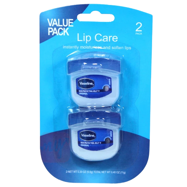 Vaseline Lip Therapy 0.25oz for Dry Chapped Lips 48 Packs of 2