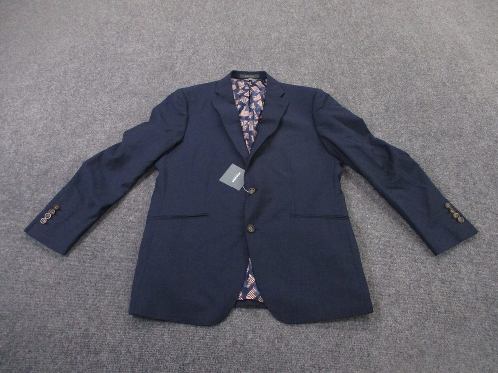 Indochino Jacket Men 50 Mohair Wool Sport Blazer Coat Business Flag Luxury NEW