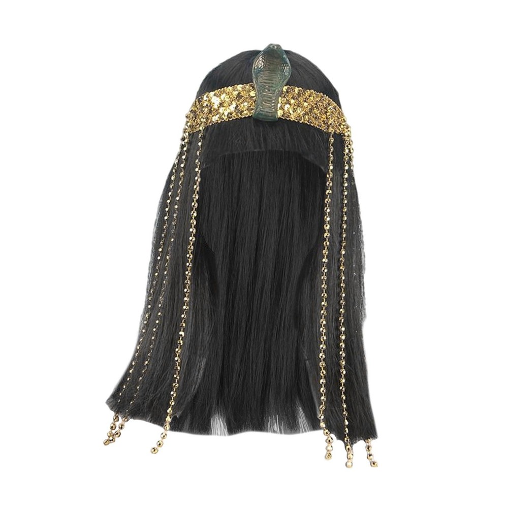 Egyptian Costume Wig with Headband