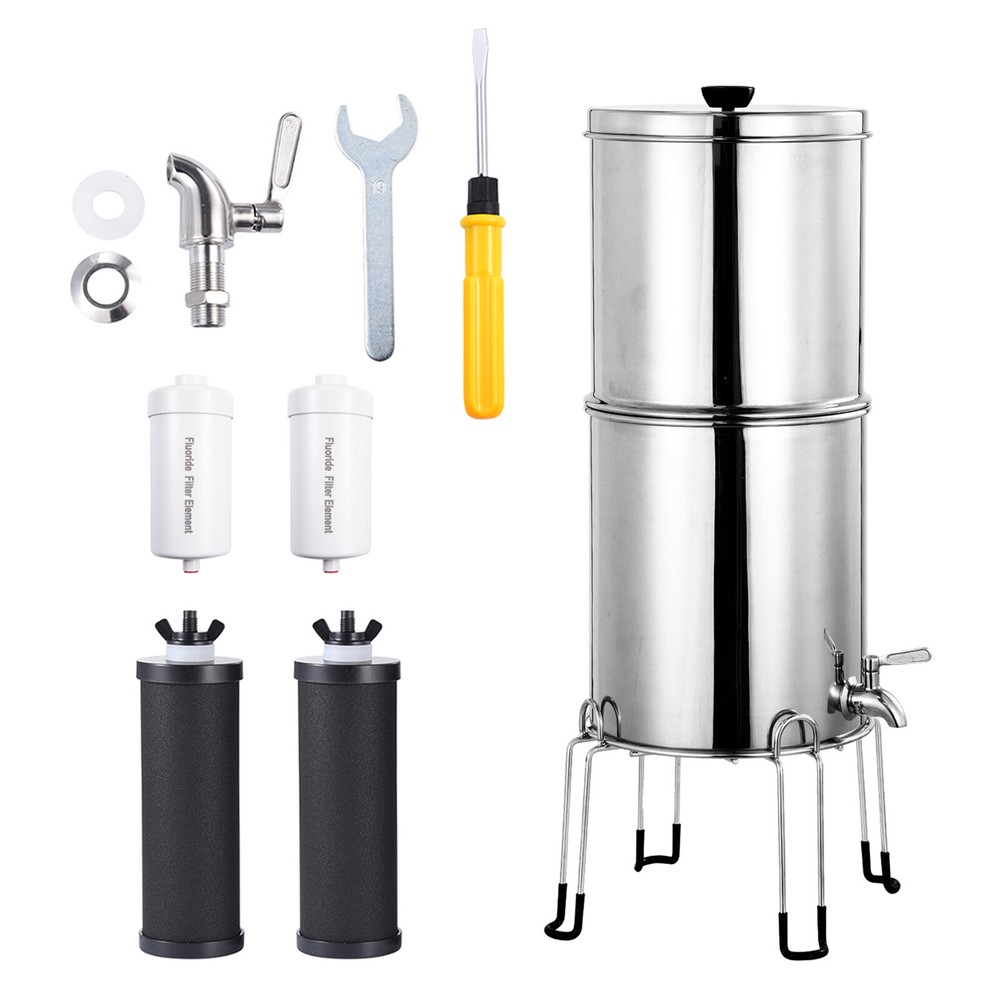 Chlorine and Fluorine Water Filter  Stainless Steel Drinking Water Filter