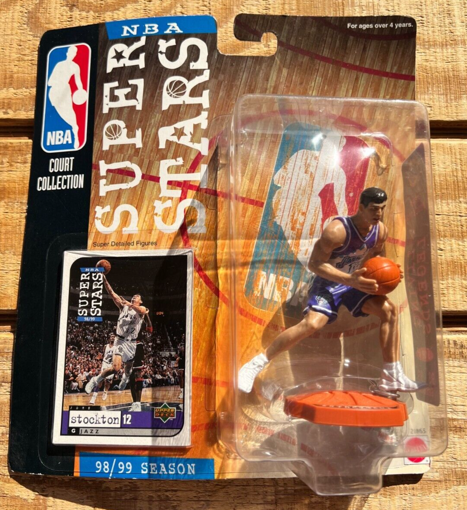 98/99 Stockton Utah Jazz Superstars Court Collection NBA Super Stars NEW