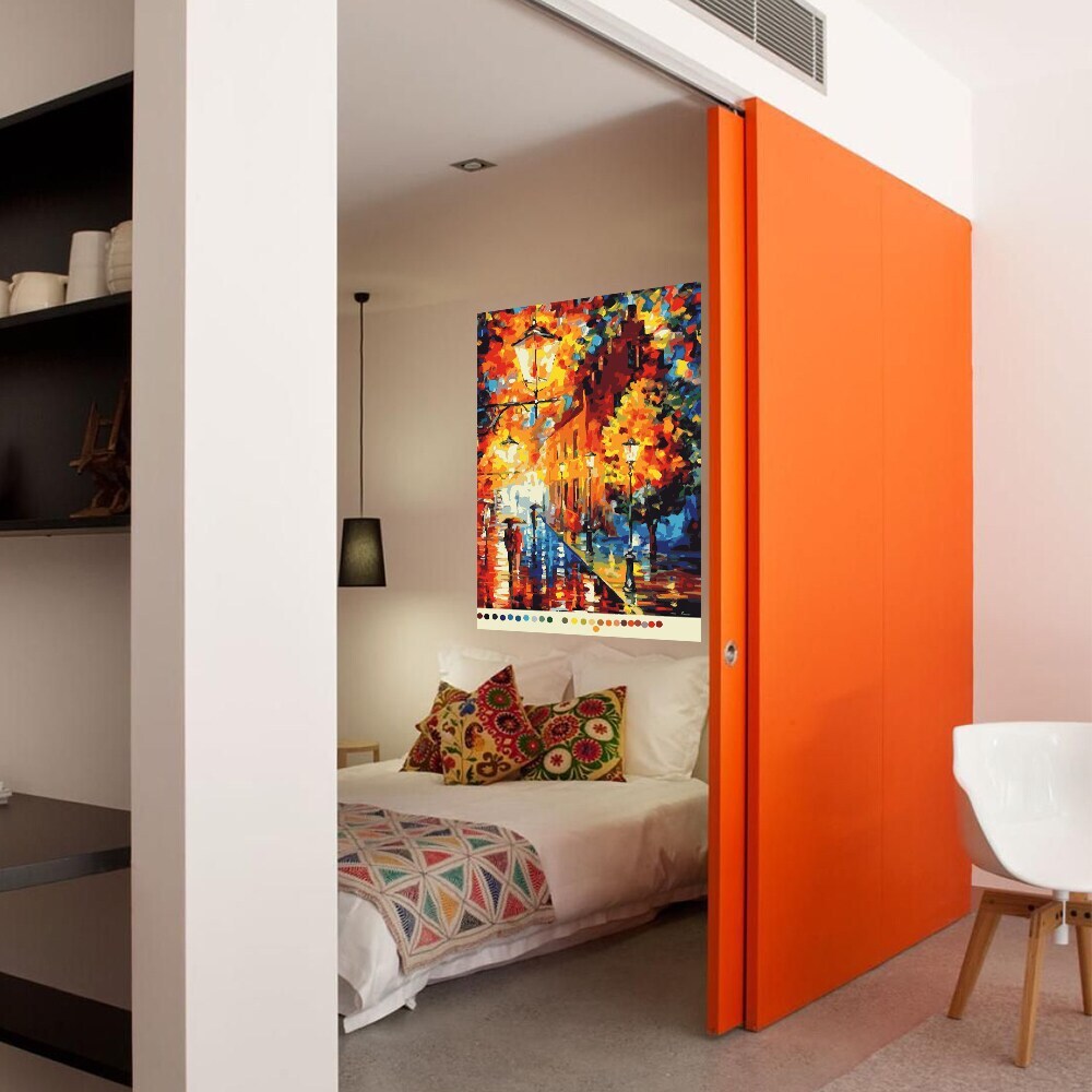 Full Color Evening Landscape Modern Art Full Color Wall Decal Sticker Sticker