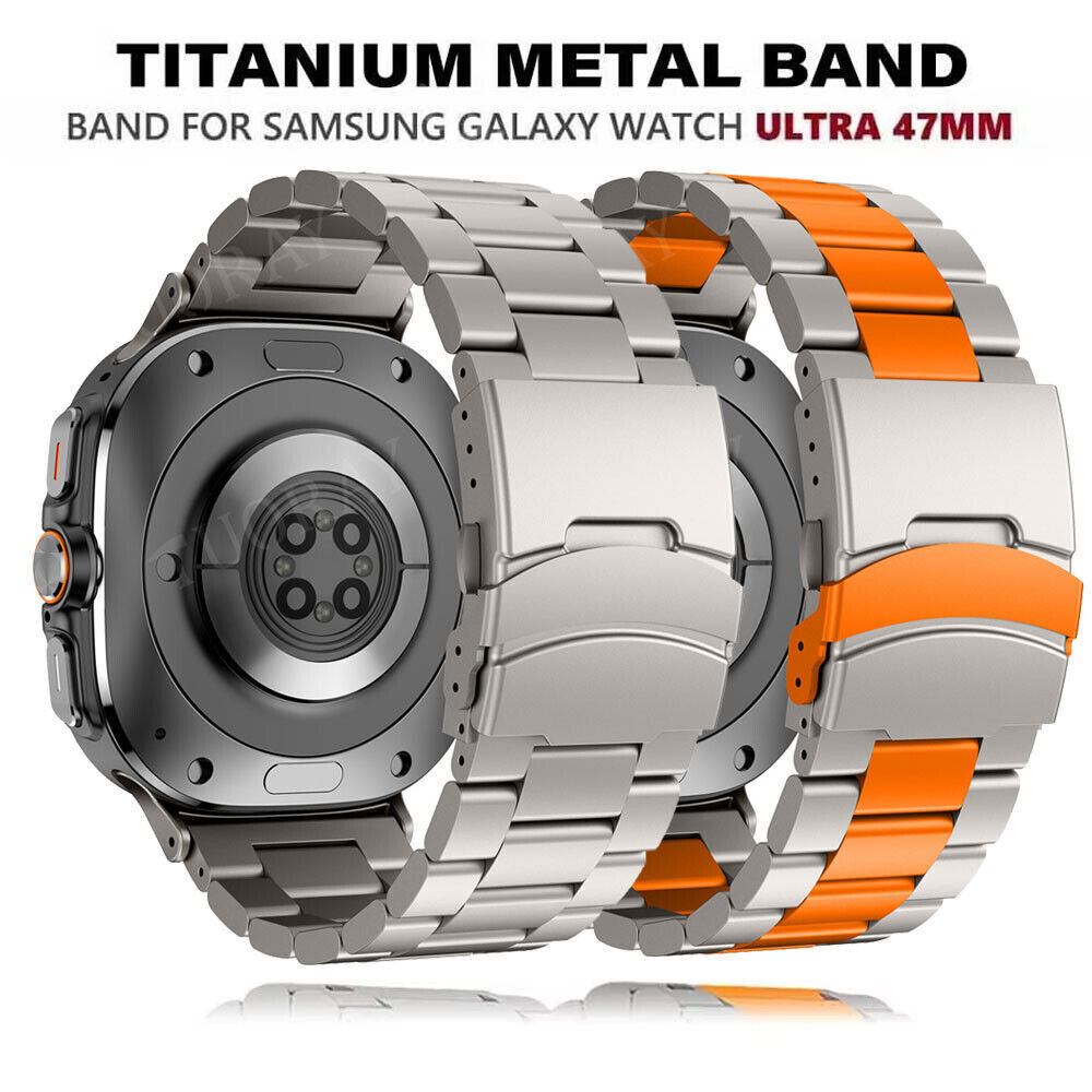 Replacement Titanium Metal Strap Wrist Band For Samsung Galaxy Watch Ultra 47mm