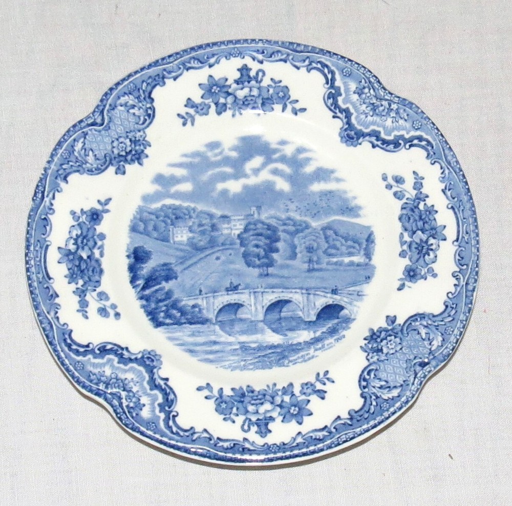 Johnson Brothers Old Britain Castles Blue England (old mark) 6.5 in Bread Plate