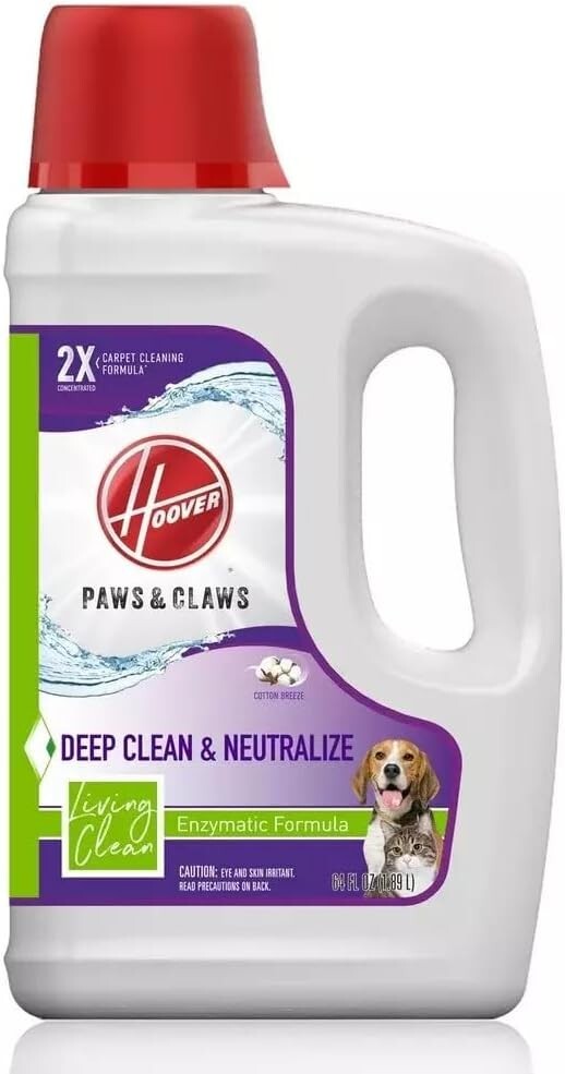 Hoover Paws & Claws Deep Clean Enzymatic Carpet Cleaner 64 oz