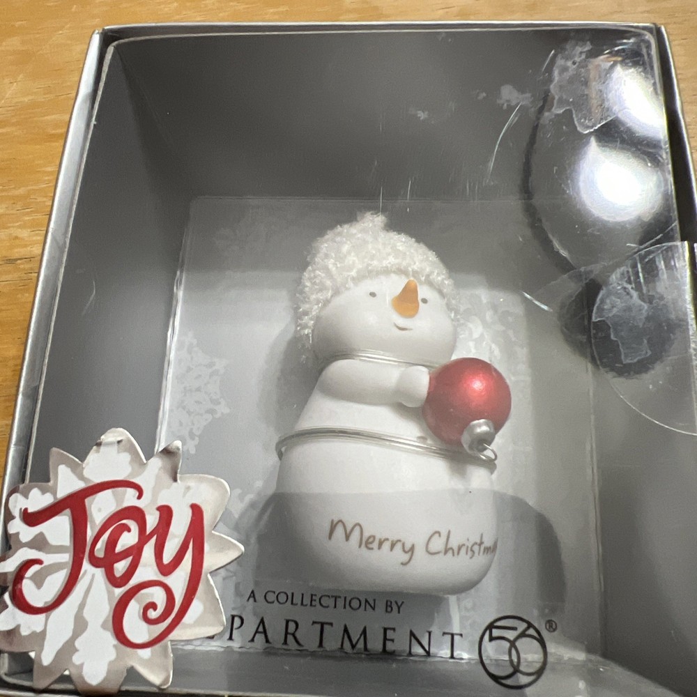 Dept. 56,  “Merry Christmas “ snowman, 2010, ornament .