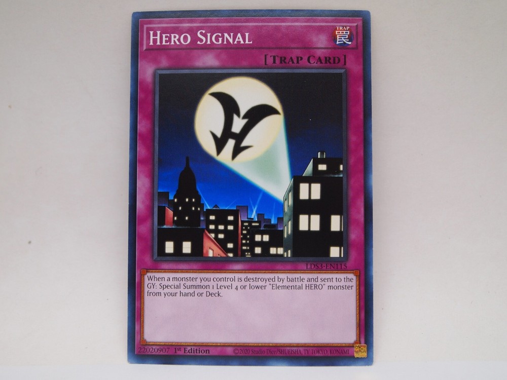 Hero Signal LDS3-EN115 1st Edition YuGiOh Ultra Rare Limited Pack