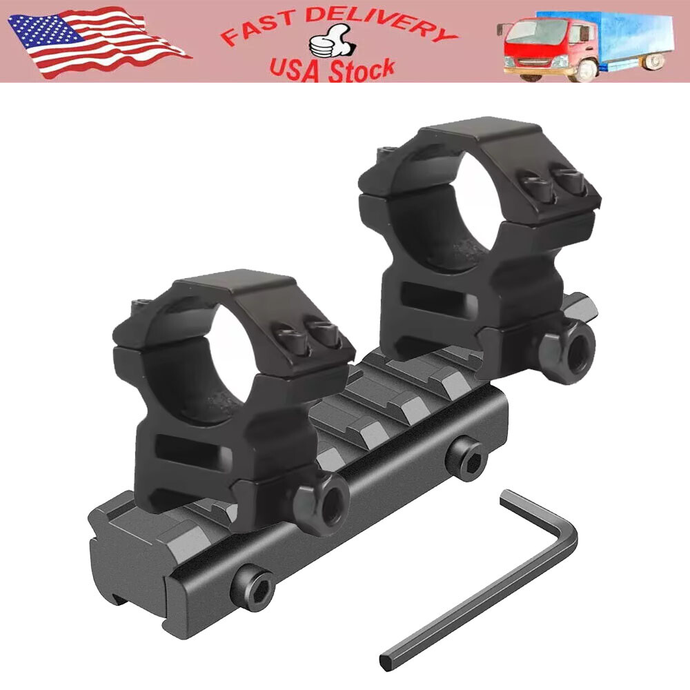 Dovetail Rail Extend to Picatinny Rail Mount with Low Profiel 25.4mm Ring Mount