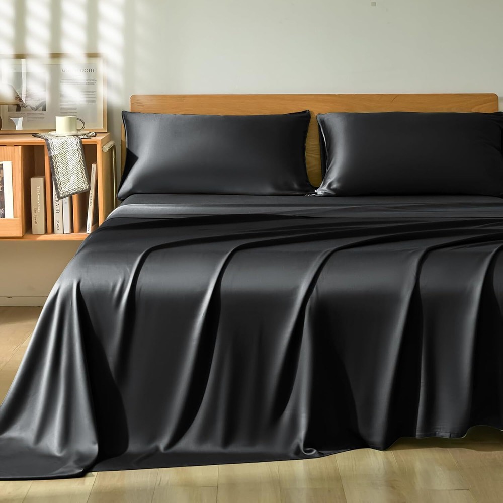 4-Piece Full Sheet Set – 100% Bamboo Rayon, Cooling & Breathable-image