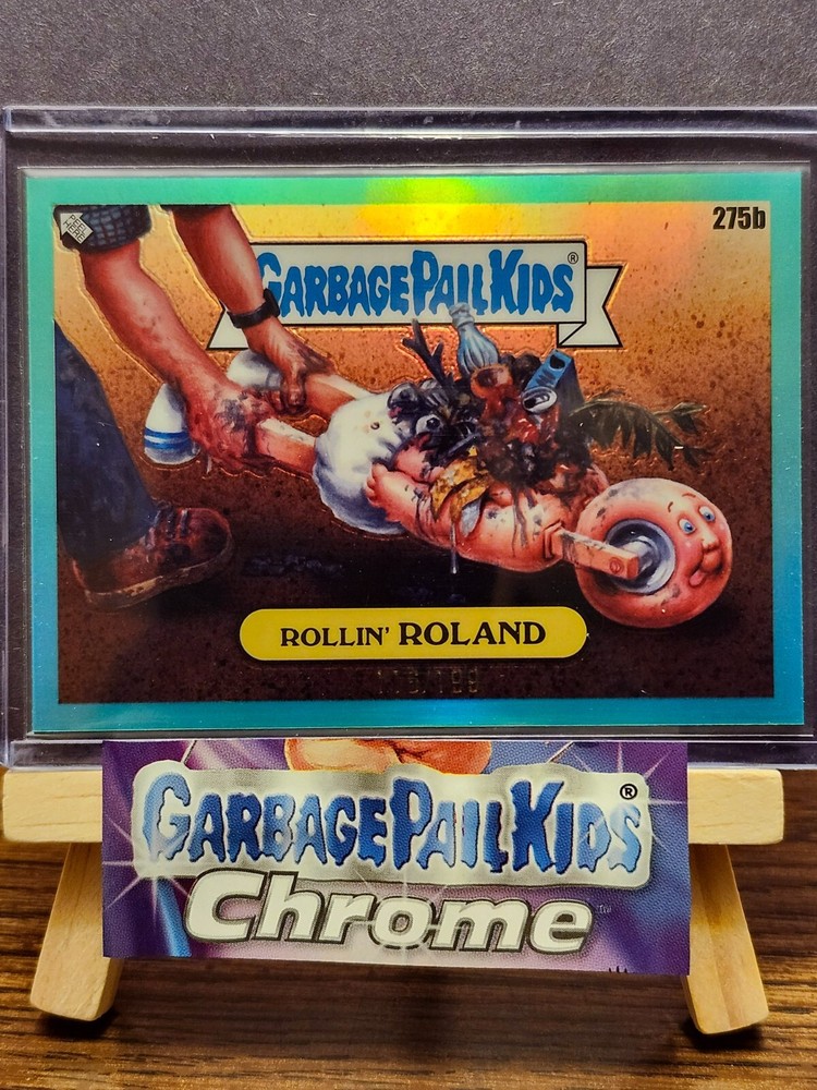 Garbage Pail Kids Chrome 7 Rollin' Roland 275b Aqua (116/199) MAKE OFFER