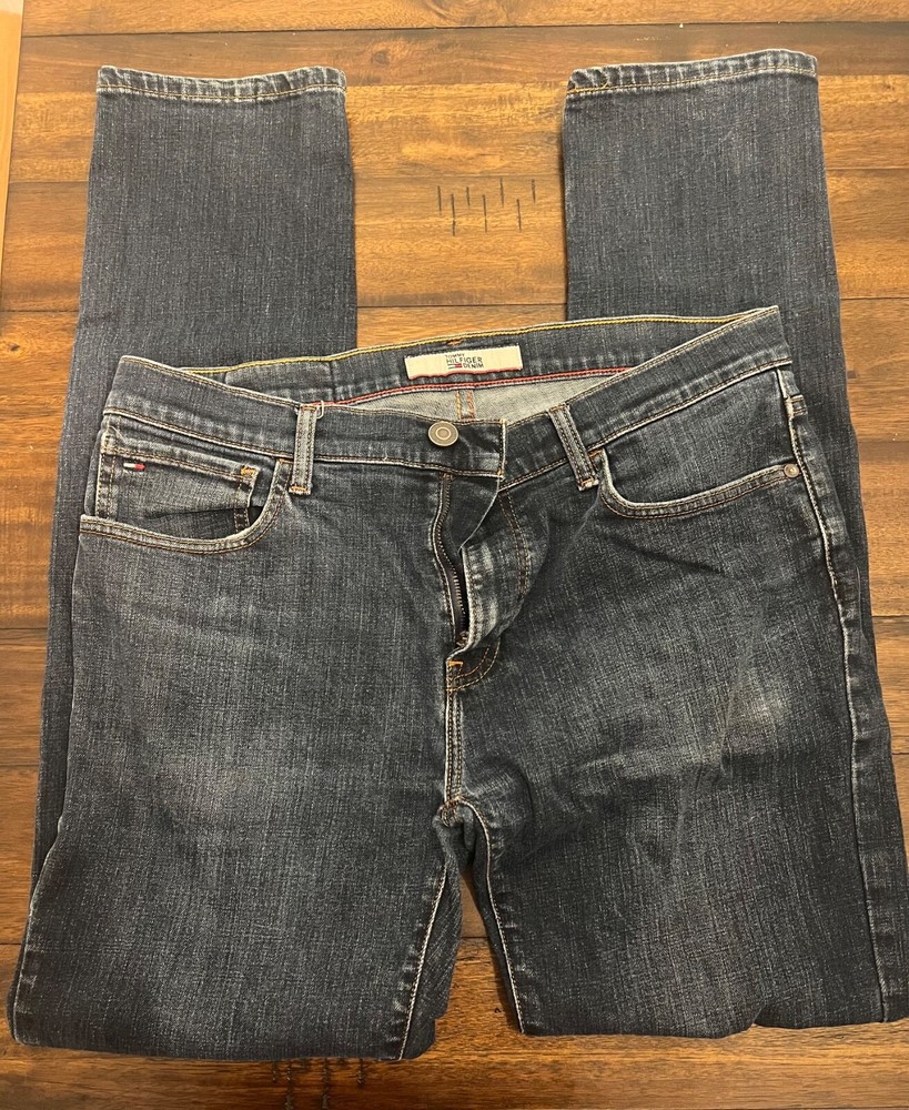 Tommy Hilfiger Mens 34x34 Straight Leg Denim Jeans Pre-Owned