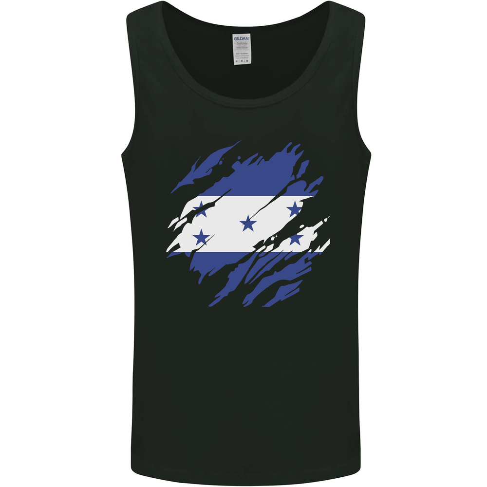 Torn Honduras Flag Honduran Day Football Mens Vest Tank Top