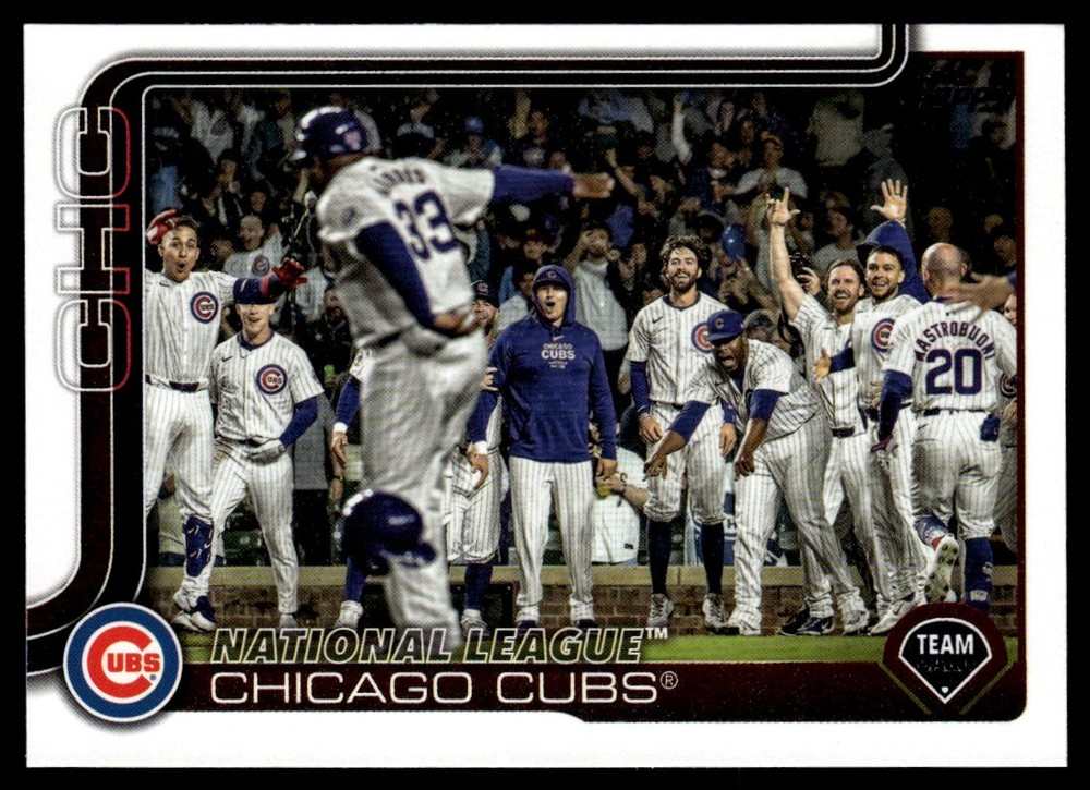 2025 Topps Series 1 Chicago Cubs Team Card #60 MLB Baseball