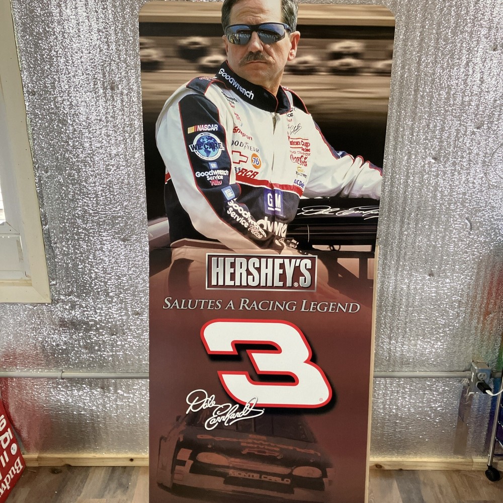 Dale Earnhardt Hershey Salutes a Legend Standee New in Box  Advertising 72x31