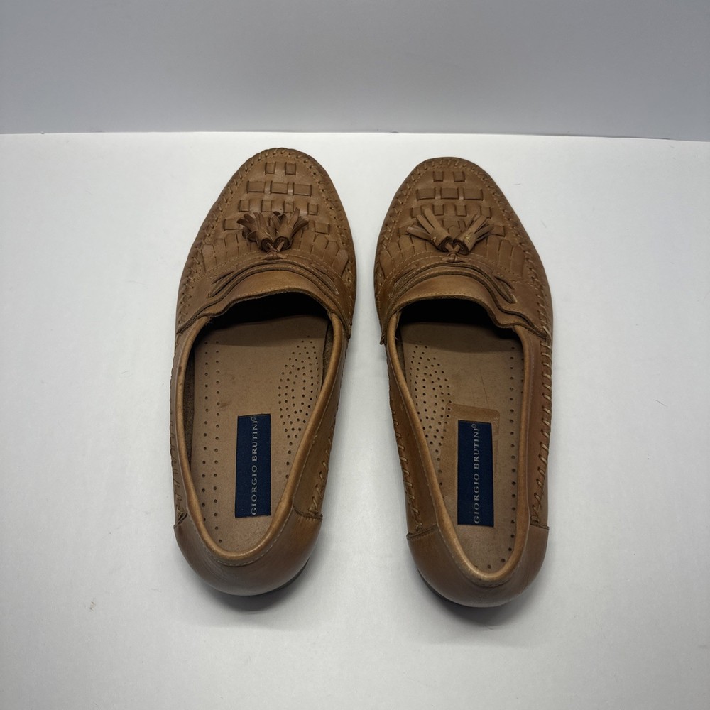 Giorgio Brutini Men’s Basket Weave Loafers Size 10 1/2