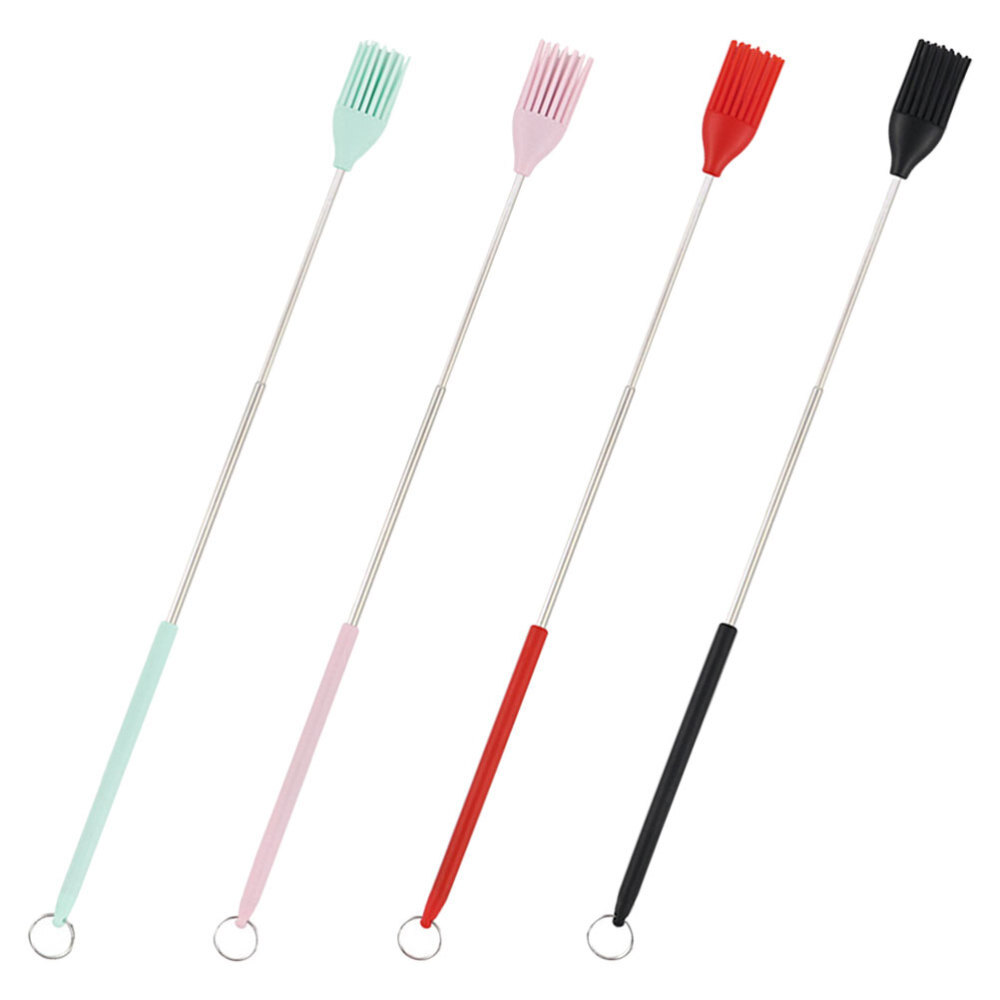 4 Pcs Grill Brush Pastry Mat for Rolling Baking Supplies Small Pots with Lids