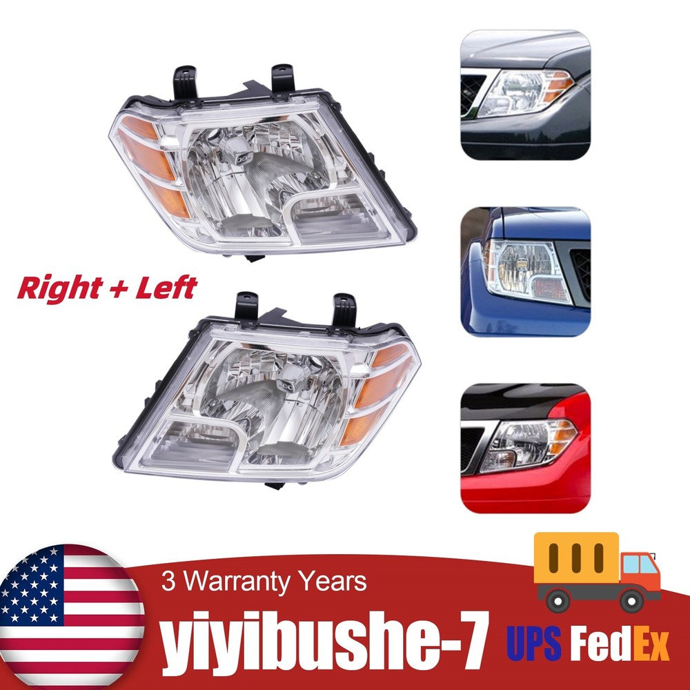 Nissan Frontier 09-18 Pair Right Left Front Headlight Headlamps