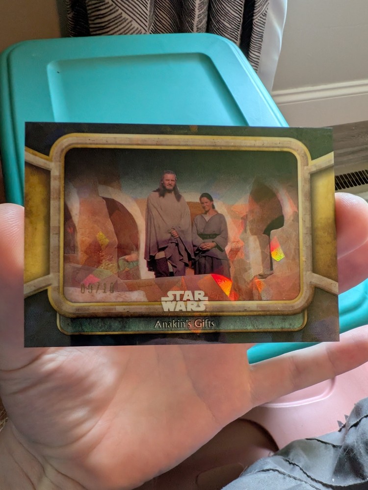2024 Topps Star Wars Chrome Sapphire Anakin's Gifts Black Refractor 09/10 Rare