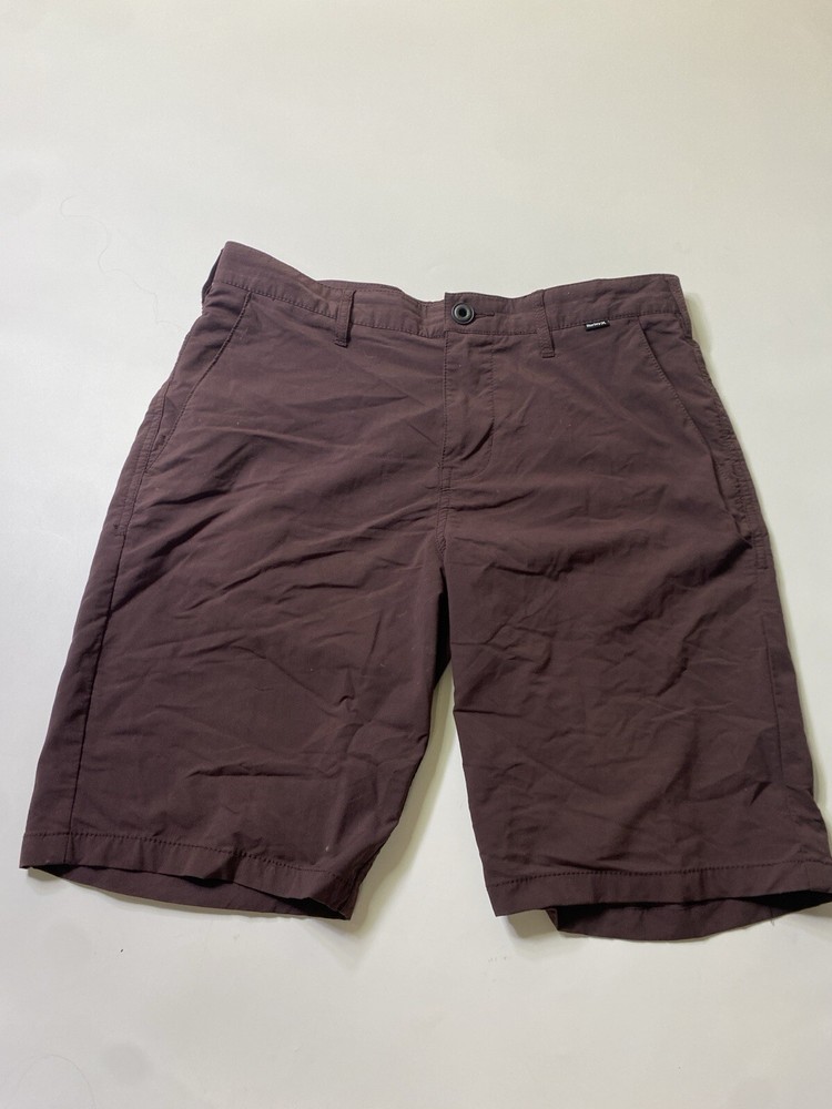 Hurley CHINO SHORT Red Brown Nike Dri-Fit Tech Men's Athletic Shorts Sz 30 9”