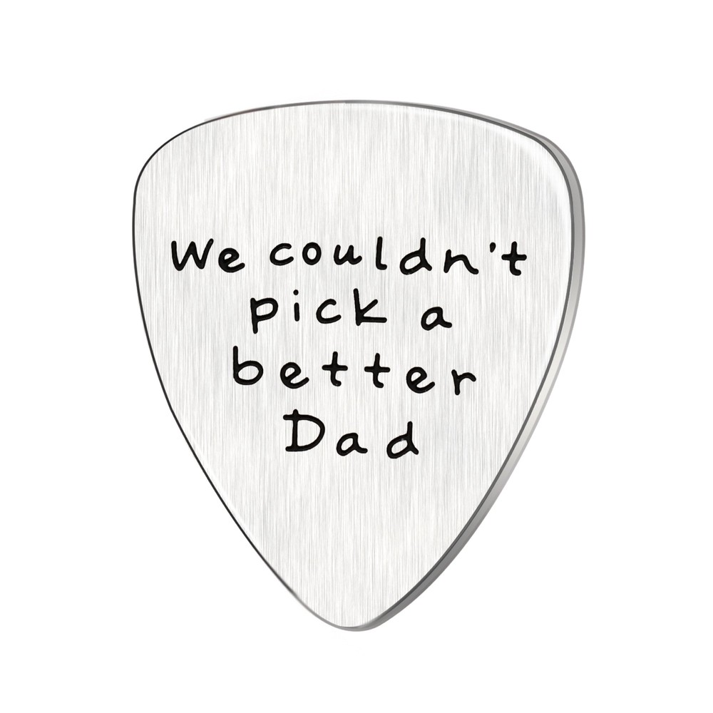 Custom Guitar Pick Fathers Day Gift for Dad I Couldn't Pick a Better Dad-image