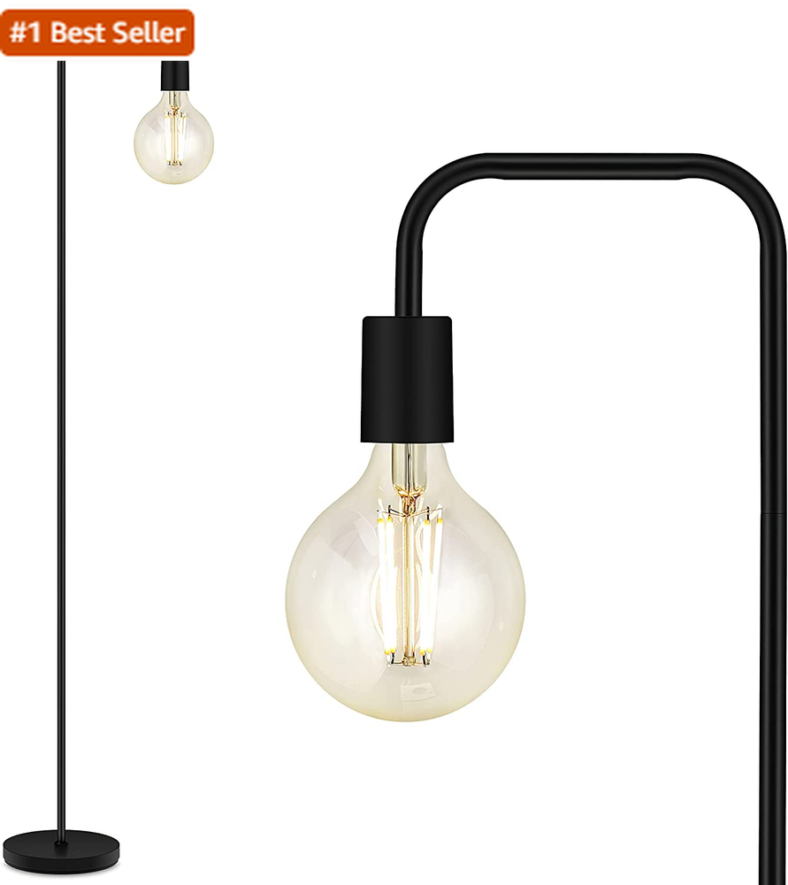 Industrial Floor Lamp 63in with E26 Socket by Boostarea Modern Standing Light
