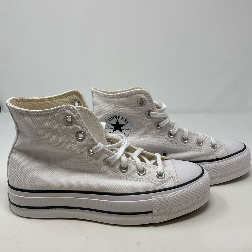 Converse Chuck Taylor All Star Lift Platform High Top Women’s 8 White 560846F