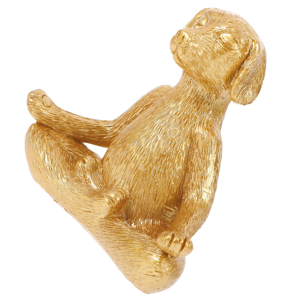 Large Meditating Dog Statue Decoration Terrace Zen Yoga Ornaments