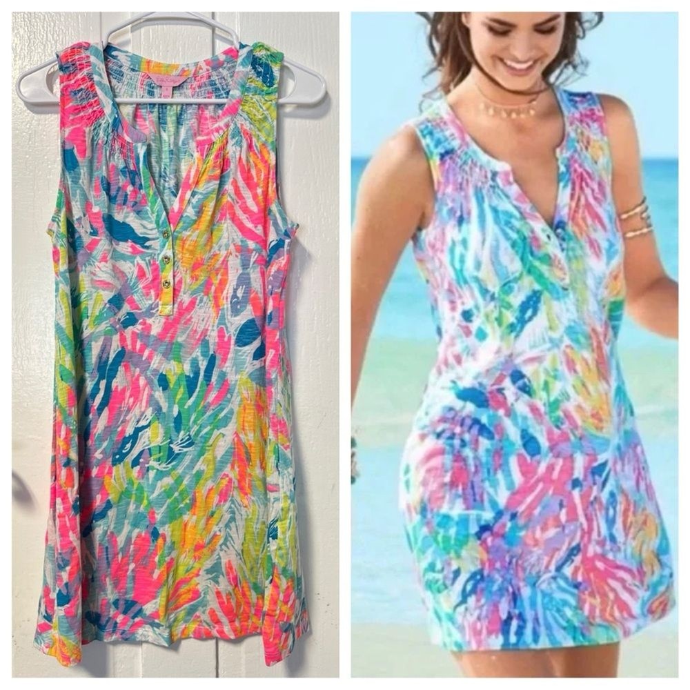 Lilly Pulitzer sleeveless modal blend Essie dress size small