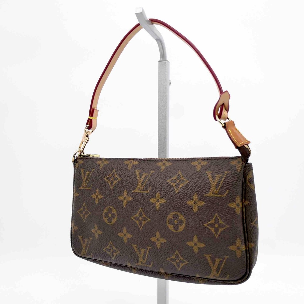 Louis Vuitton Pochette Accessoires Hand Bag PVC Leather M51980 Monogram 638