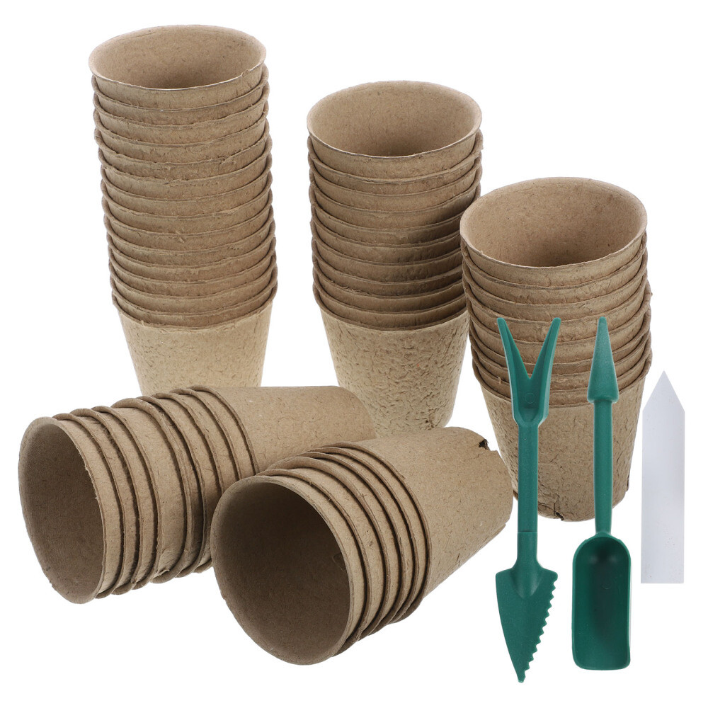 1 Set of Planting Pots Paper Planter Nursing Pots Garden Pots Organic Plants