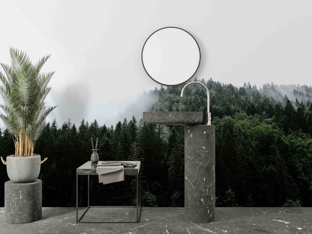 3D Forest Mist Landscape Wall Murals Wallpaper Murals Wall Sticker