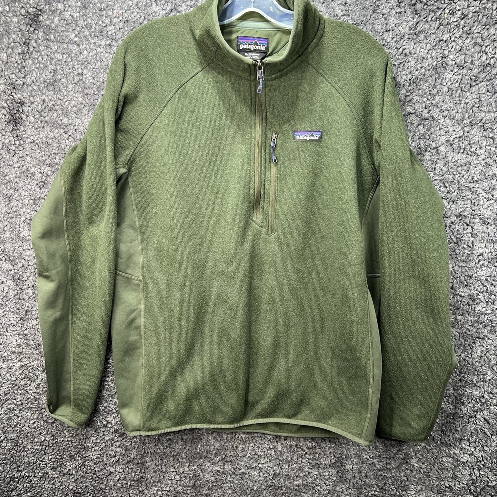 Patagonia Better Sweater 1/4-Zip Fleece Jacket in Green Size XL