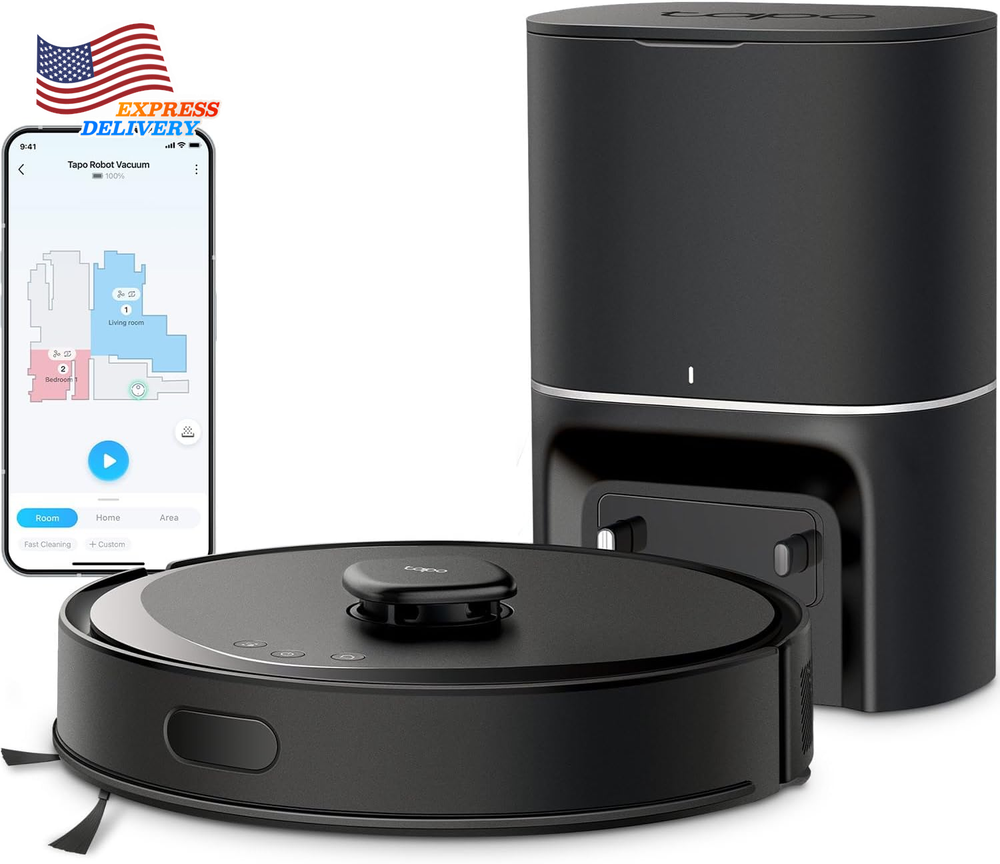 Lidar Smart Navigation Robot Vacuum and Mop with Self-Emptying Dock FREE SHIP US